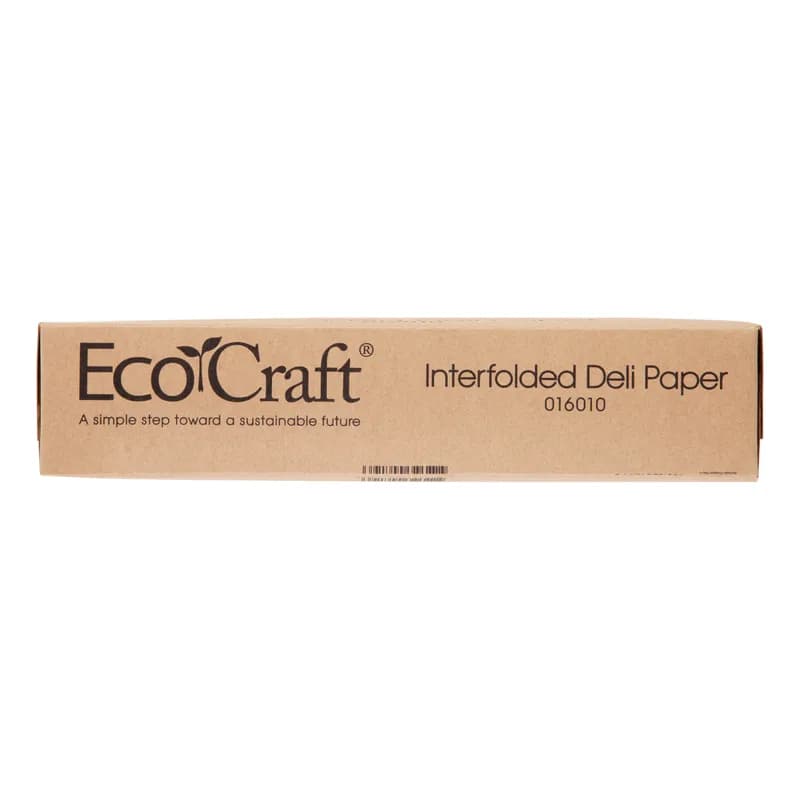 Bagcraft® EcoCraft® Multi-Purpose Sheet 10X10.75 IN Dry Wax Paper Natural With Dispenser Box Interfold 6000/Case