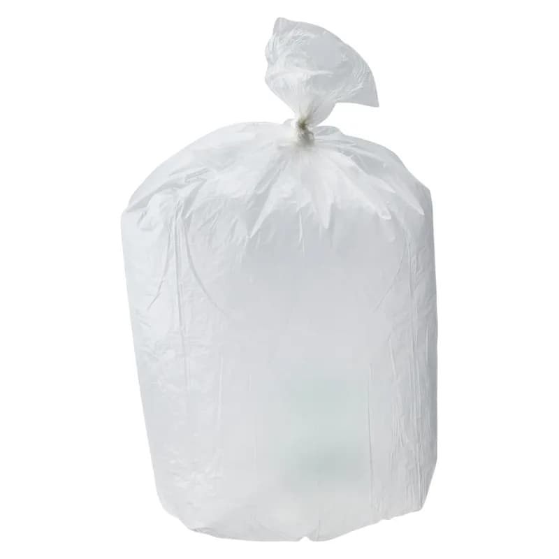 Hilex® QuikStar® Produce Bag 12X20 IN 8MIC Natural English/French Warning With Self-Opening (SOS) Closure FDA Star Seal 4000/Case