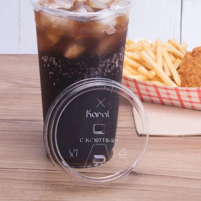Lid PET For 32 OZ Cup Tear Tab Reclosable Tab 1000/Case