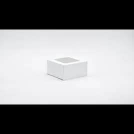 Donut Box 6X6X3 IN SBS Paperboard White With Window 200/Case