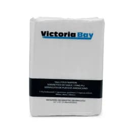 Victoria Bay Dispenser Napkins White 1PLY Tall Fold 500 Count/Pack 20 Packs/Case 10000 Count/Case