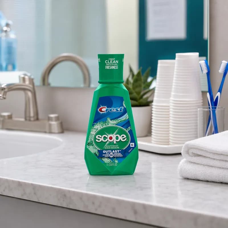 Crest® Mouthwash 8.5 FLOZ Mint 6/Case