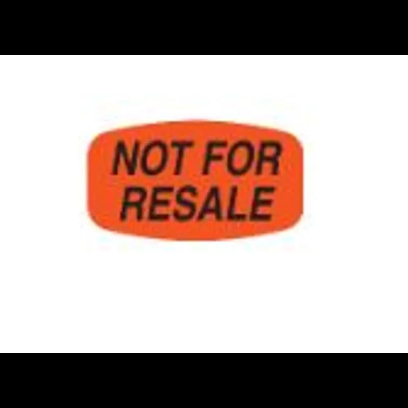 FL569 Not For Resale Label 1/Each