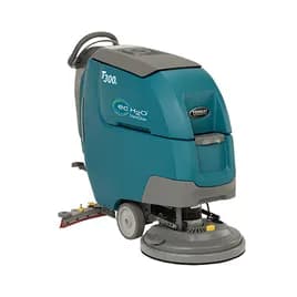 Tennant T300e Commercial Use Floor Scrubber 20IN Teal Walk Behind On-Board Charger Pad 130 Ah Wet Battery 1/Each