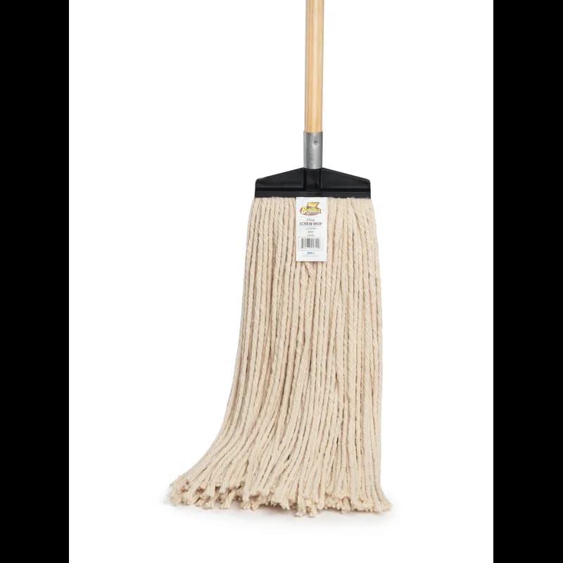 Mop Head 24 OZ Cotton 4PLY Cut End Screw Top Plastic Cover 1/Each
