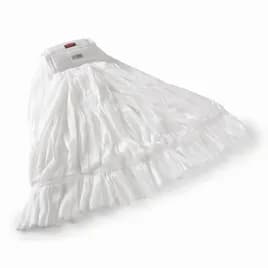 Wet Mop Large (LG) White Non-Woven Fiber Disposable 5IN Headband 24/Case