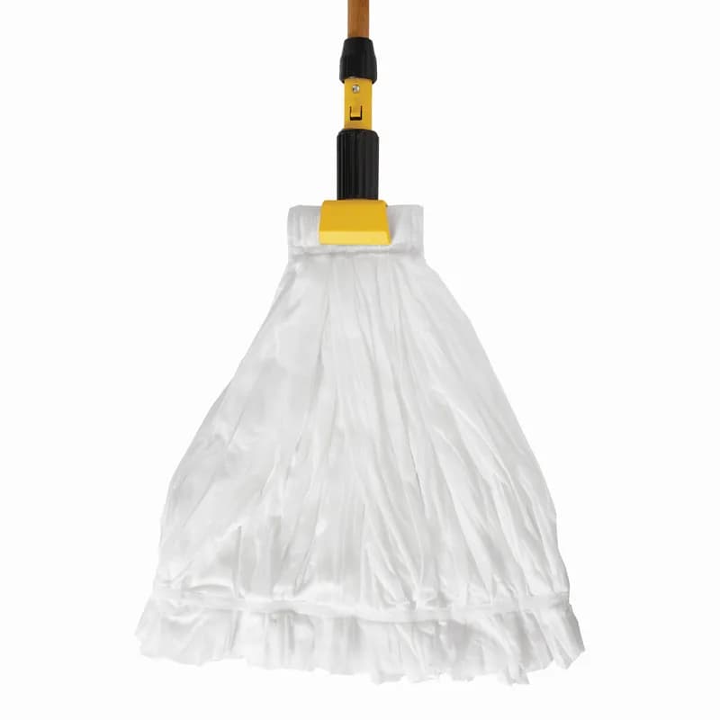 Wet Mop Large (LG) White Non-Woven Fiber Disposable 5IN Headband 24/Case
