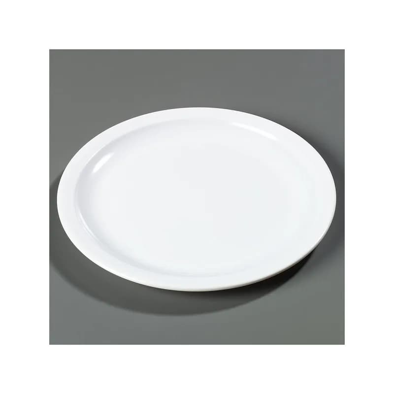 Kingline™ Plate 8.92X0.77 IN Melamine White 48/Case