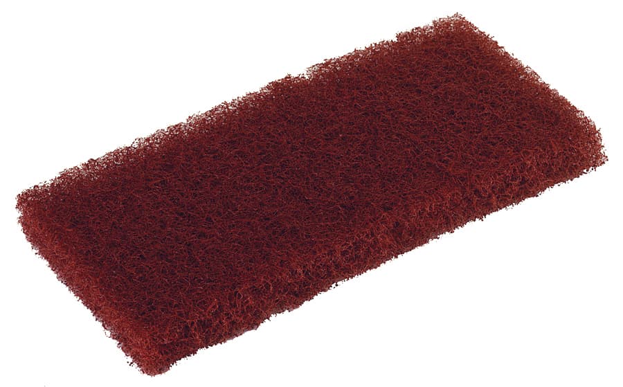 Scrubbing Pad 10X4.5 IN Brown 20/Case