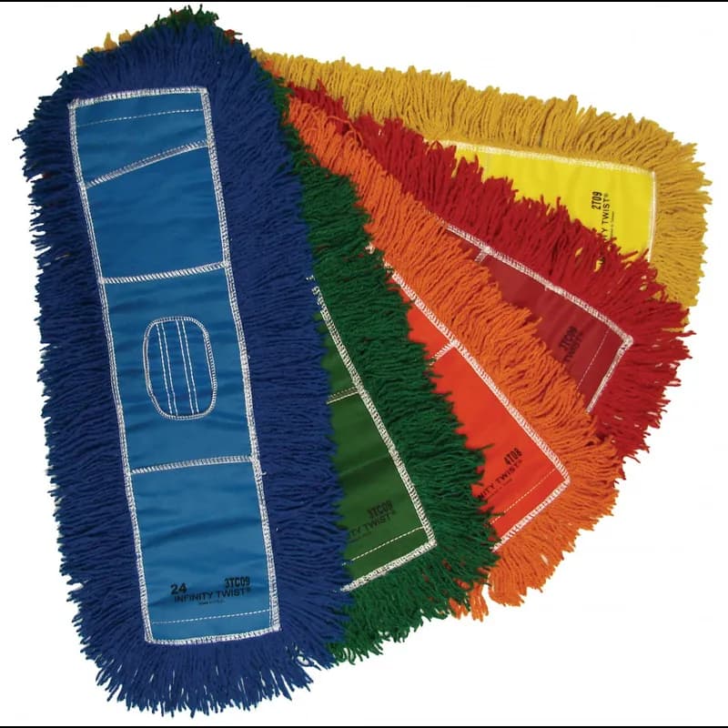 Infinity Twist® Dust Mop 5X48 IN Blue 12 Count/Case