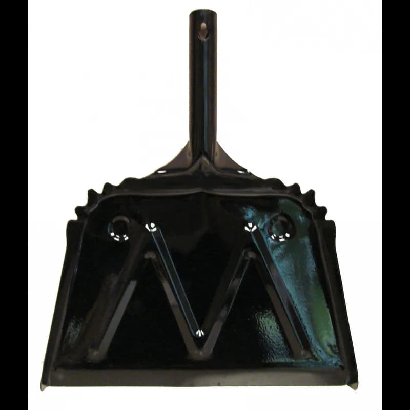 Dust Pan 12 IN Black Metal Heavy Duty 1/Each