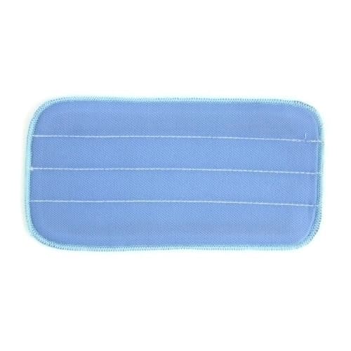 MicroWorks® Sphergo® Mop Pad 11 IN Blue Microfiber Launderable Flat Bottom Non-Abrasive 12 Count/Pack 16 Packs/Case