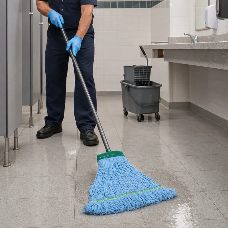 Mop Medium (MED) Blue Loop End 1/Each