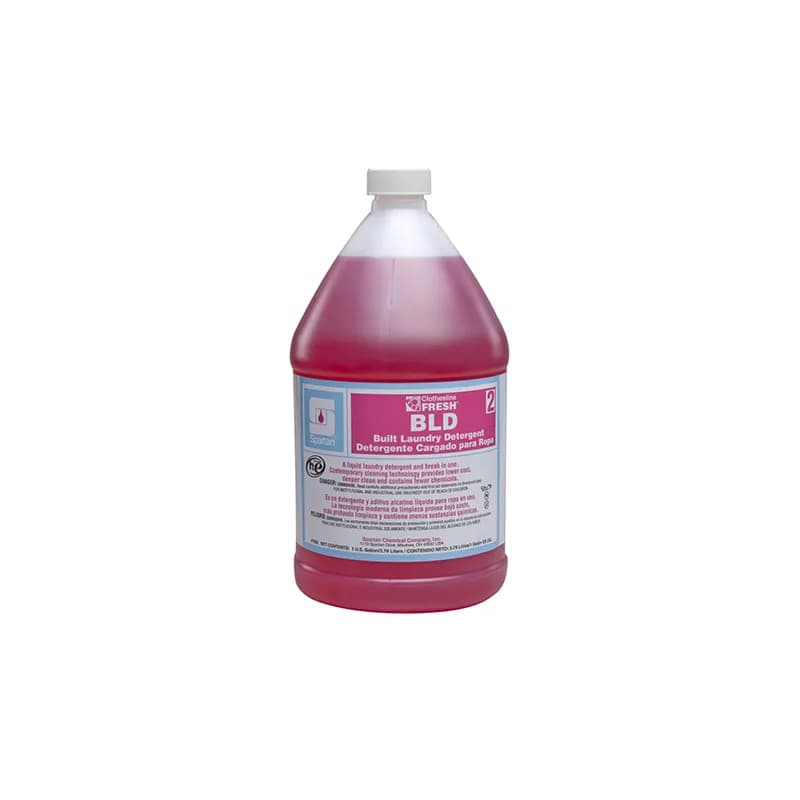 Clothesline Fresh® BLD 2 Pleasant Scent Laundry Detergent & Builder 1 GAL Alkaline Liquid 4/Case