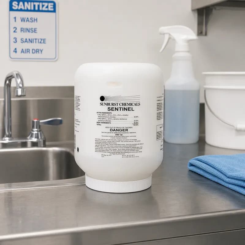 Sentinel Sanitizer 3 LB Solid Quat No Rinse 1/Case
