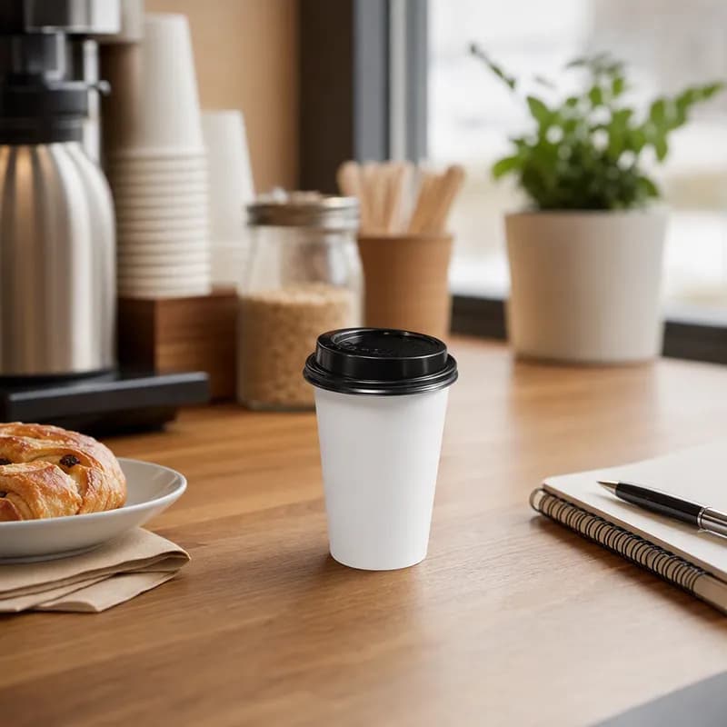 Hot Cup 8 OZ Paper White 500/Case
