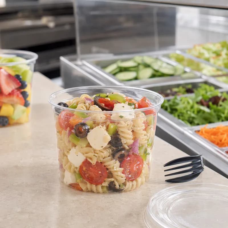 Deli Container 16 OZ PLA Clear Round Bulk 500/Case