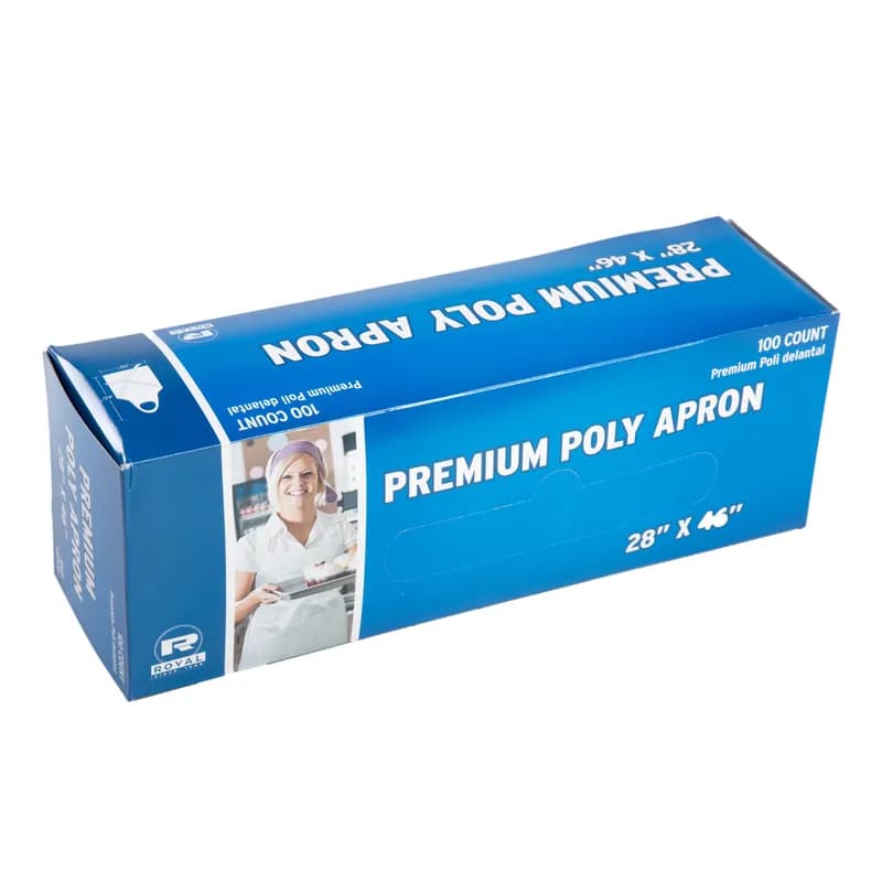 Apron 28X46 IN 1.5MIL PP 100 Count/Pack 5 Packs/Case 500 Count/Case