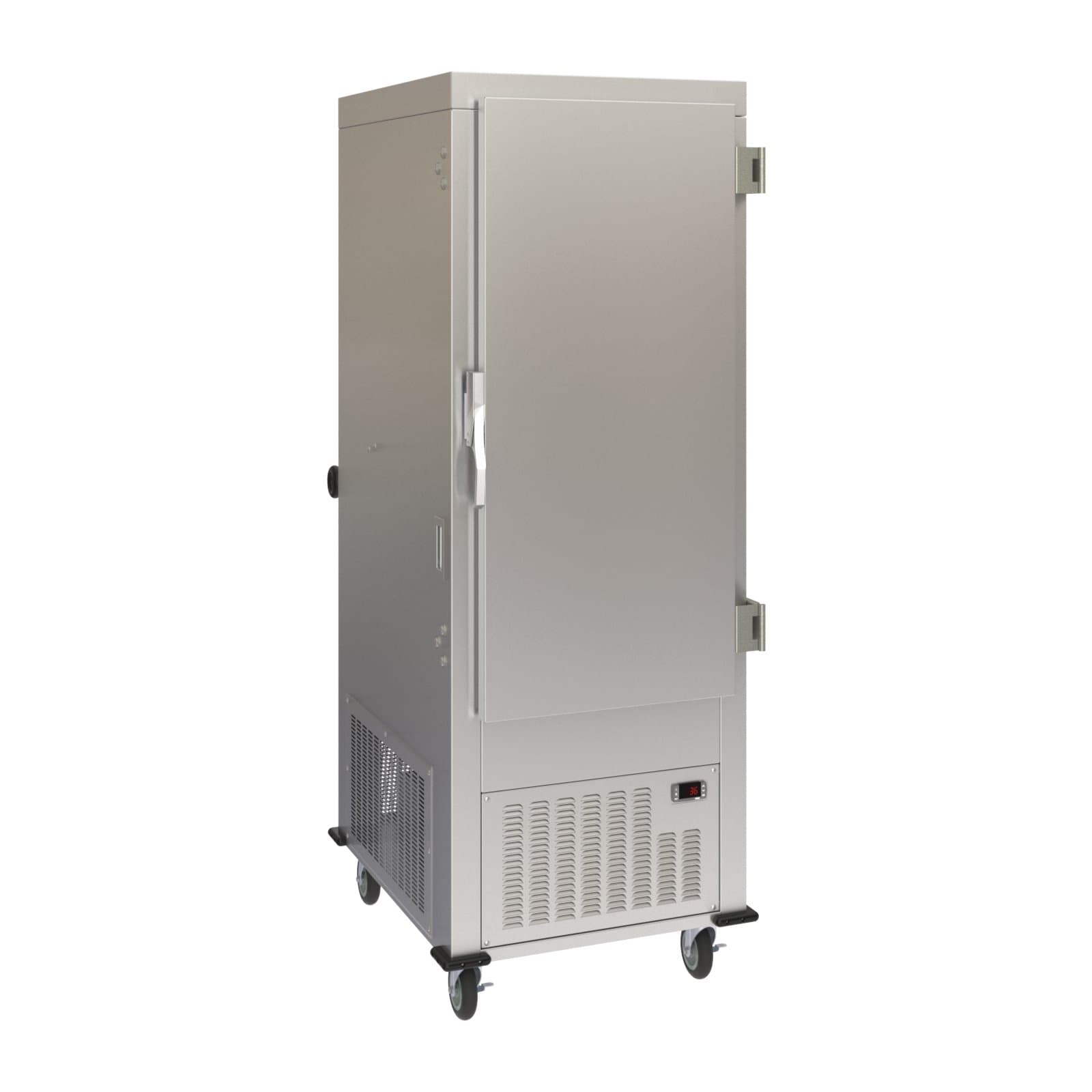 Dinex® Refrigerator 27.88X43X77.25 IN Stainless Steel Temperature Control Quick Cooling Swing Door Corner Bumpers 1/Each