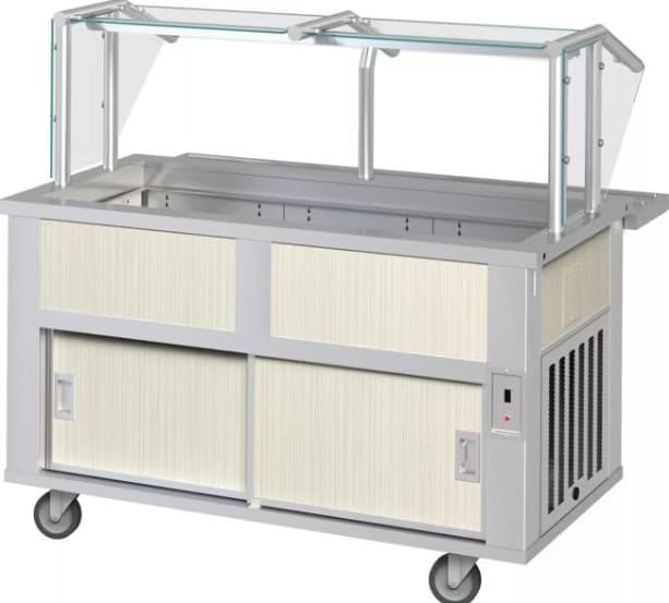 Dinex® Serving Counter 88X36 IN Stainless Steel Cold 1/Each