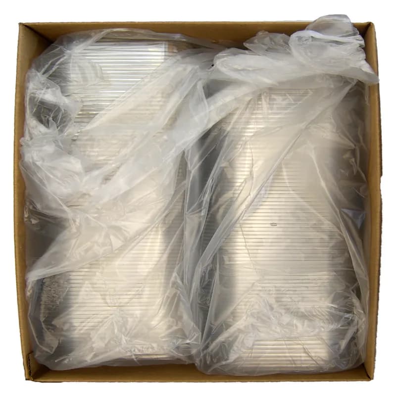 Bowl Medium (MED) 6.913X5.653X1.67 IN 2 Compartment PET Clear Rectangle 450/Case