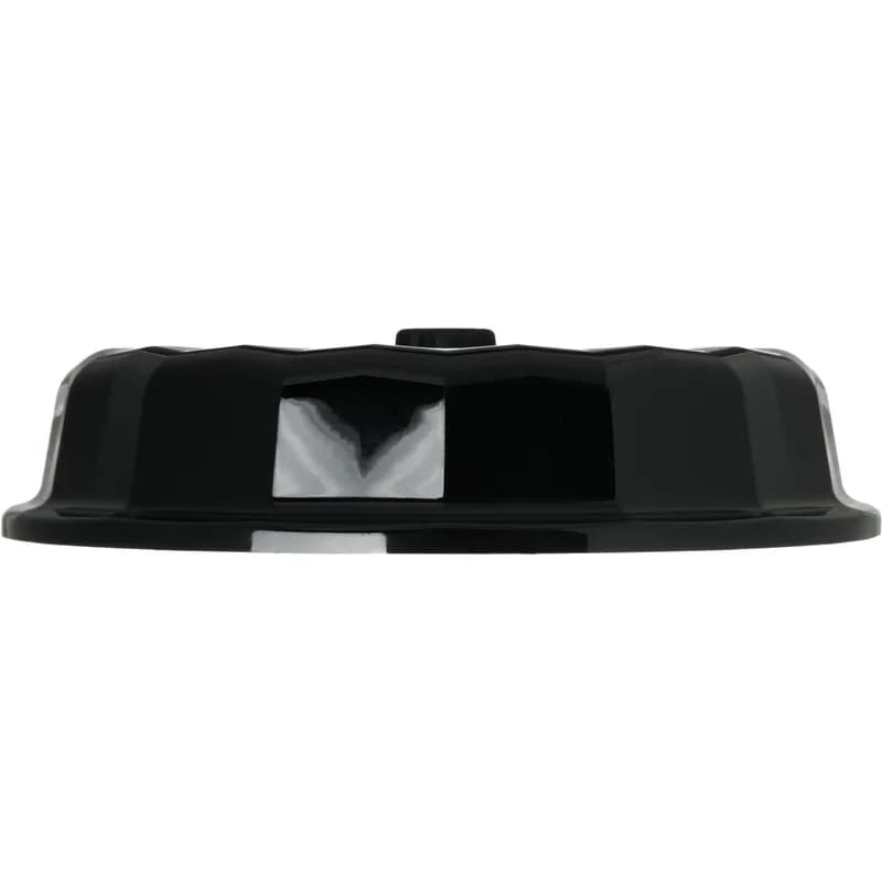 Dinex® Tropez Lid 9.5X2.25 IN Plastic Black Insulated Dome 12/Case