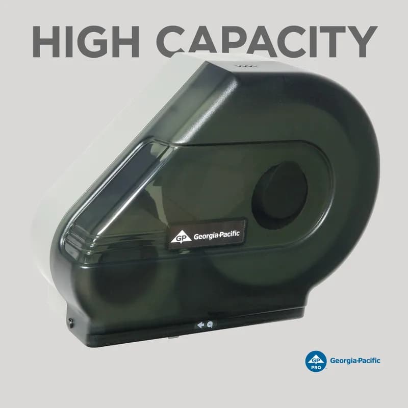 Vista Toilet Paper Dispenser Translucent Smoke Stub Roll Jumbo Jr (JRT) High Capacity 1/Each