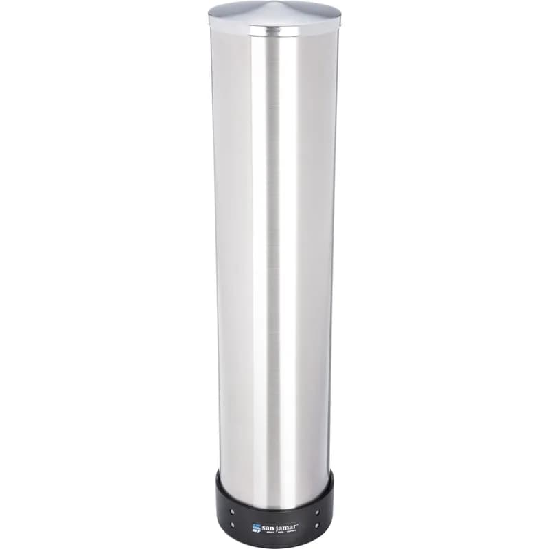 Cup Dispenser 32-46 OZ Cups 24.50X6X6 IN Plastic Chrome Pull-Type 1/Each