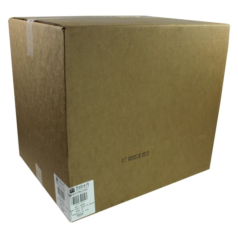 Take-Out Container Base 6.5X8.5X1.5 IN 2 Compartment CPET Black Rectangle 390/Case