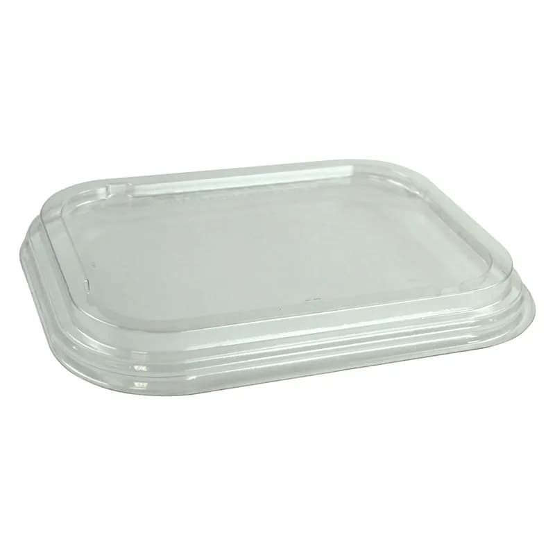 Lid Dome Small (SM) 5X6.6X0.62 IN PET Clear Rectangle For 12-16-22-25 OZ Container 600/Case