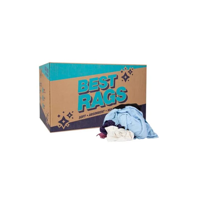 Monarch Brands T-Shirt Rag 25 LB Cotton Multicolor 25/Case