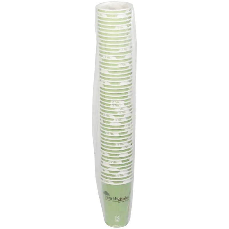 EarthChoice® Hot Cup 16 OZ Paperboard PLA Green 1000/Case