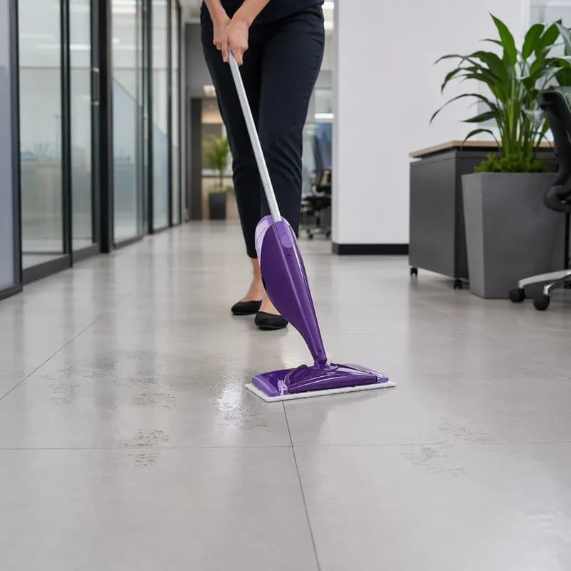 Swiffer® WetJet Wet Mop 46IN Purple Silver Kit 5 Pads 1 Bottle 1 Handle 1/Kit