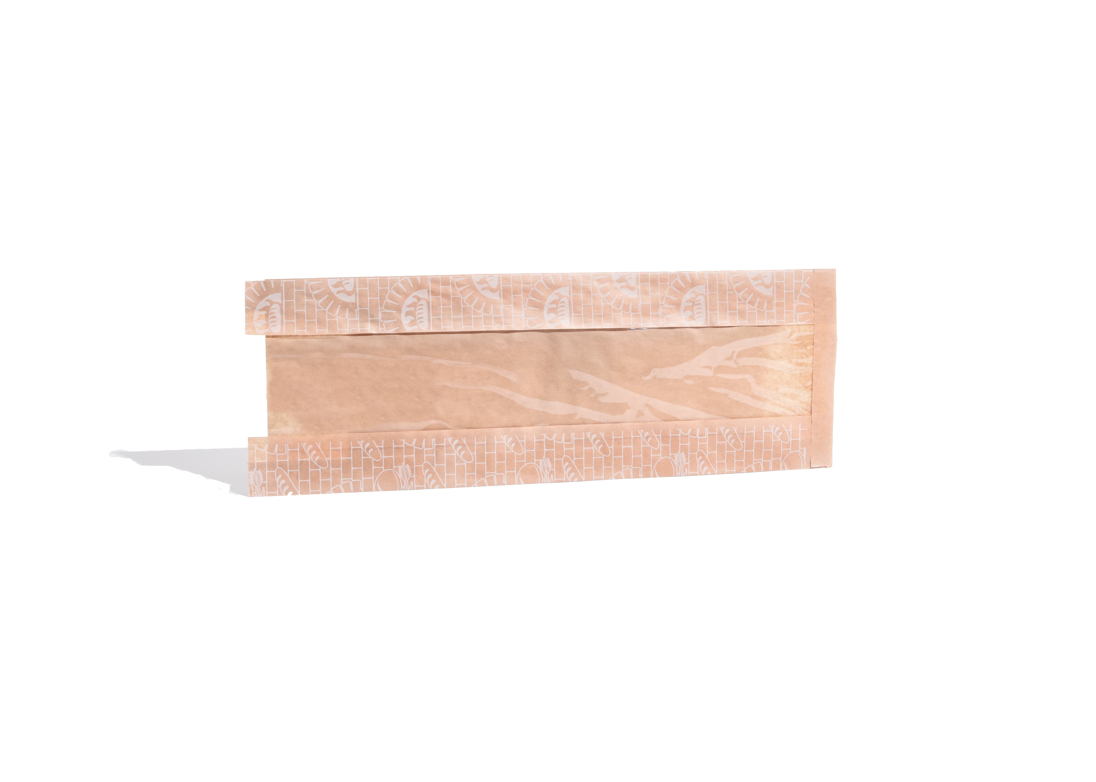 Artisan Bread Bag 6.5X2X17.75 IN Kraft With Window 500/Case
