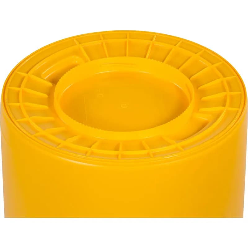 Carlisle Foodservice Products® Trash Can 44 GAL Yellow Round HDPE 1/Each