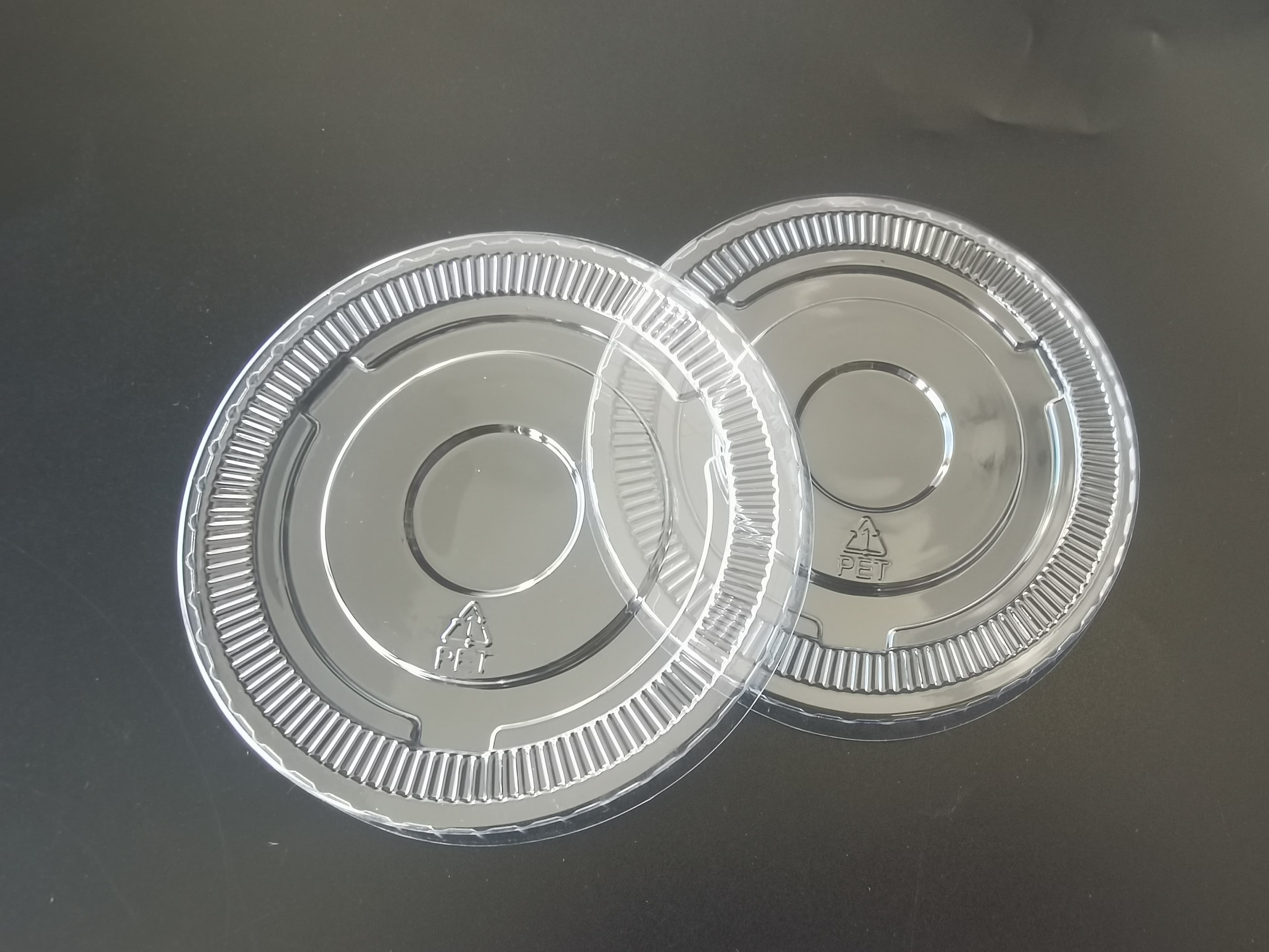 Victoria Bay Lid Flat 92MM For Cold Cup No Hole 100 Count/Pack 10 Packs/Case 1000 Count/Case