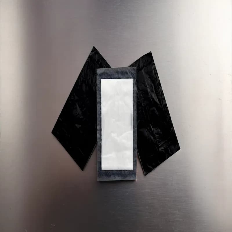 Meat Pad 4.75X7 IN Black White 50GM Sealed Edge 2600/Case