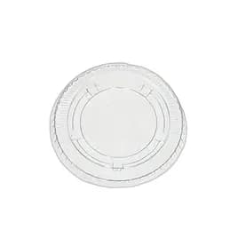 Lid Flat PET Clear Round For 1.5-2 OZ Souffle & Portion Cup 2500/Case