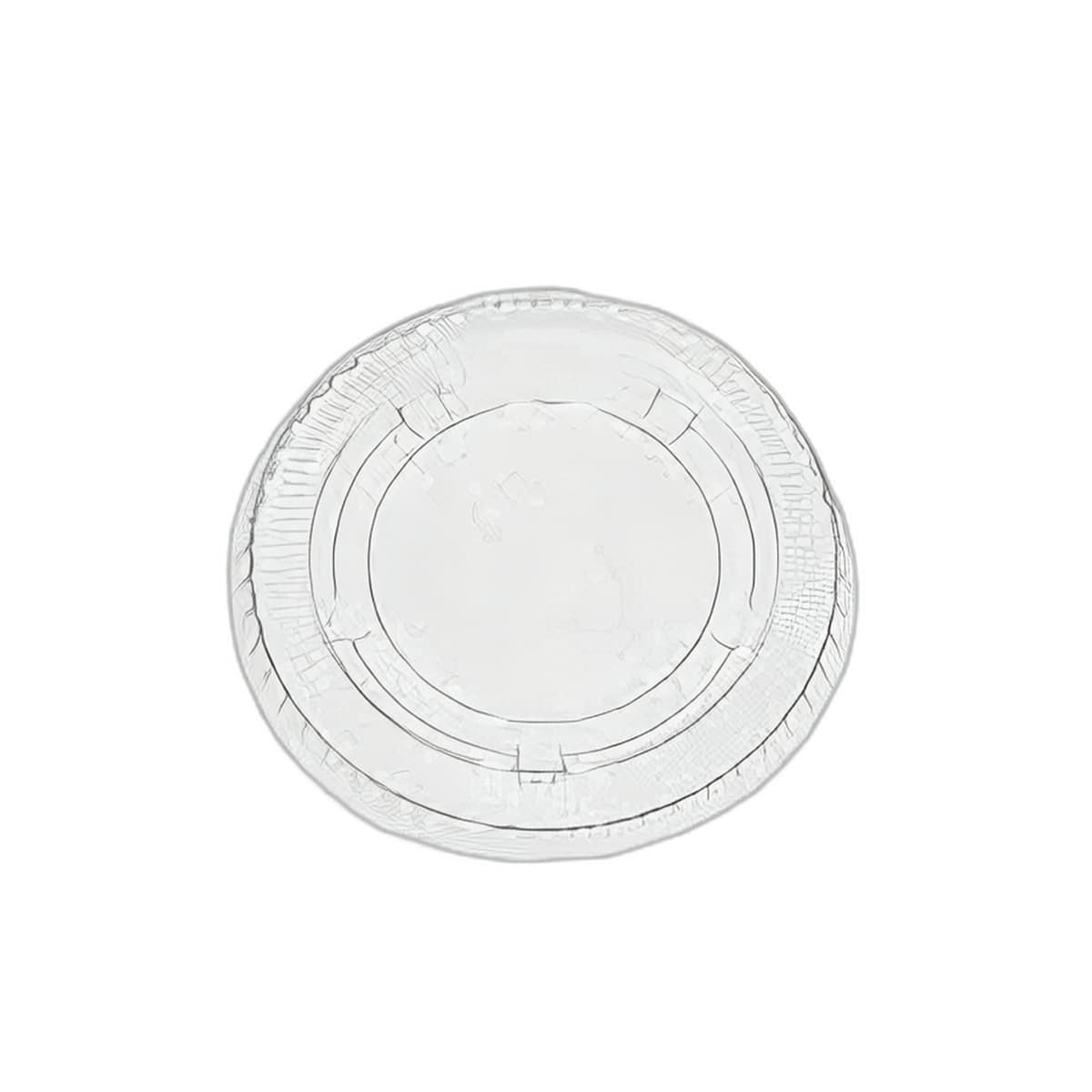 Lid Flat PET Clear Round For 1.5-2 OZ Souffle & Portion Cup 2500/Case