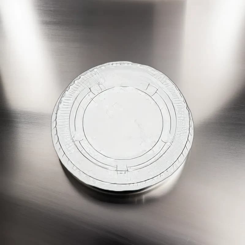 Lid Flat PET Clear Round For 1.5-2 OZ Souffle & Portion Cup 2500/Case
