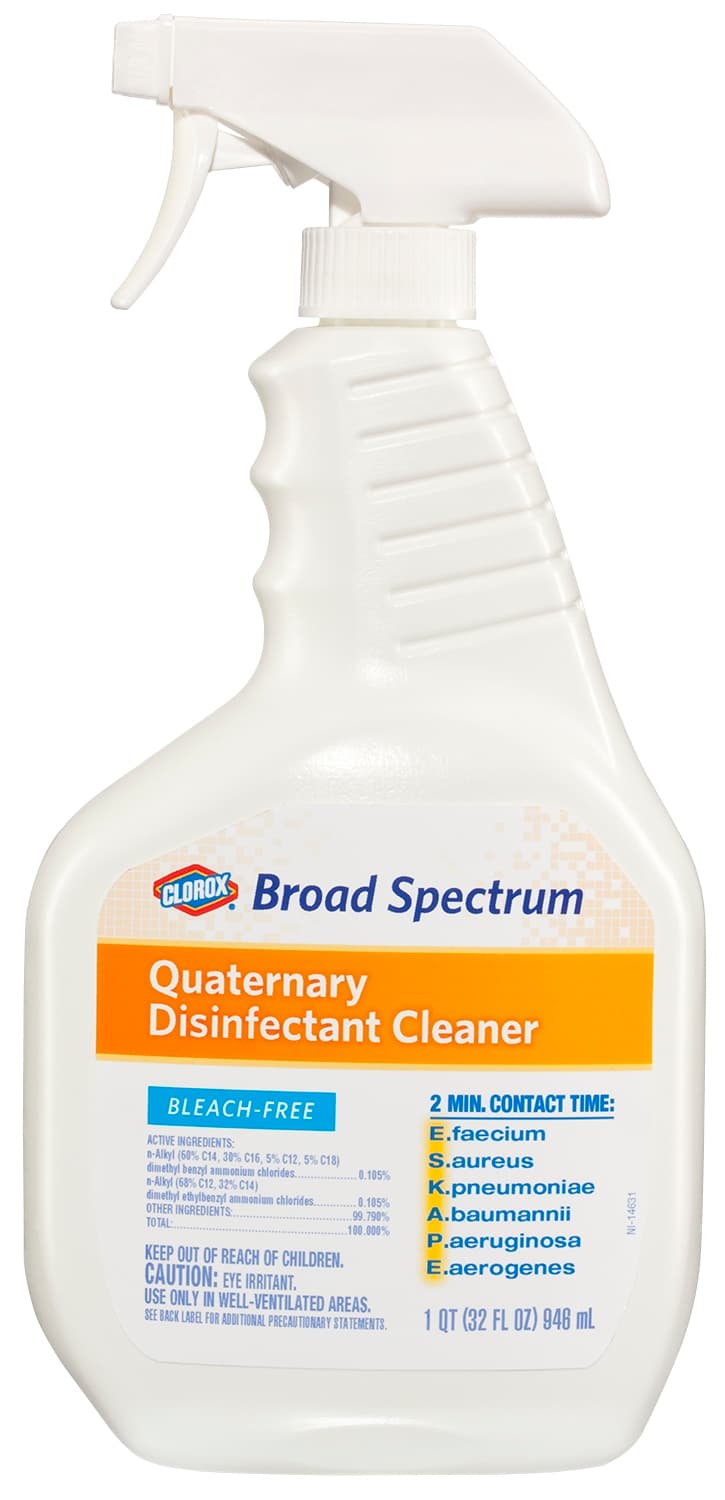 Clorox® One-Step Disinfectant Deodorizer 32 FLOZ Multi Surface RTU Quat Antibacterial 9/Case