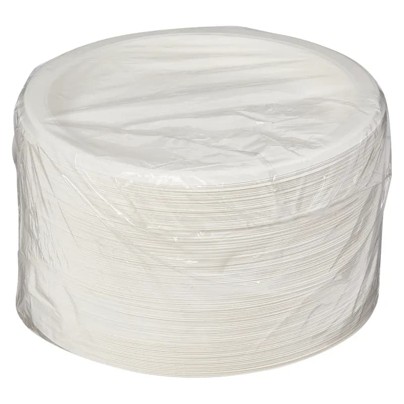 Victoria Bay Plate 7 IN Plastic White Round 125 Count/Pack 8 Packs/Case 1000 Count/Case