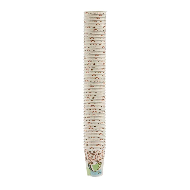 Dixie® Perfect Touch Hot Cup Insulated 8 OZ Double Wall Poly-Coated Paper Multicolor Coffee Haze 1000/Case