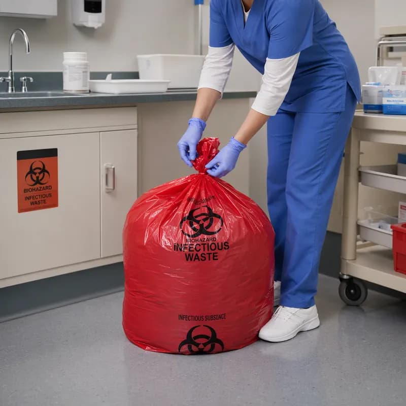 Biohazard Bag 30X36 IN Red Extra Heavy 200/Case