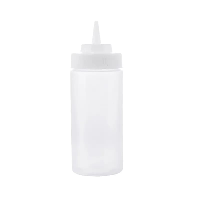 Bottle 16 OZ 2.75X8 IN PE Clear Wide Mouth Squeeze 1/Each