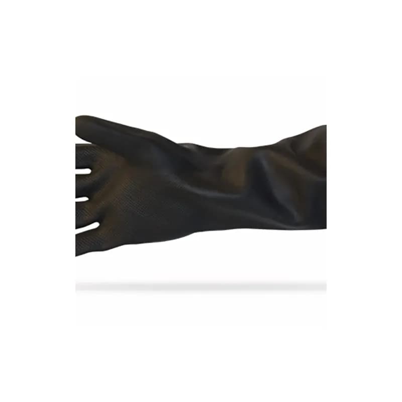 ProWorks® Dishwashing Gloves Large (LG) 16 IN Black Heavy Duty Latex 12/Dozen