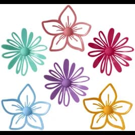 Cake Decorating Layon Blossoming Flower 12/Pack