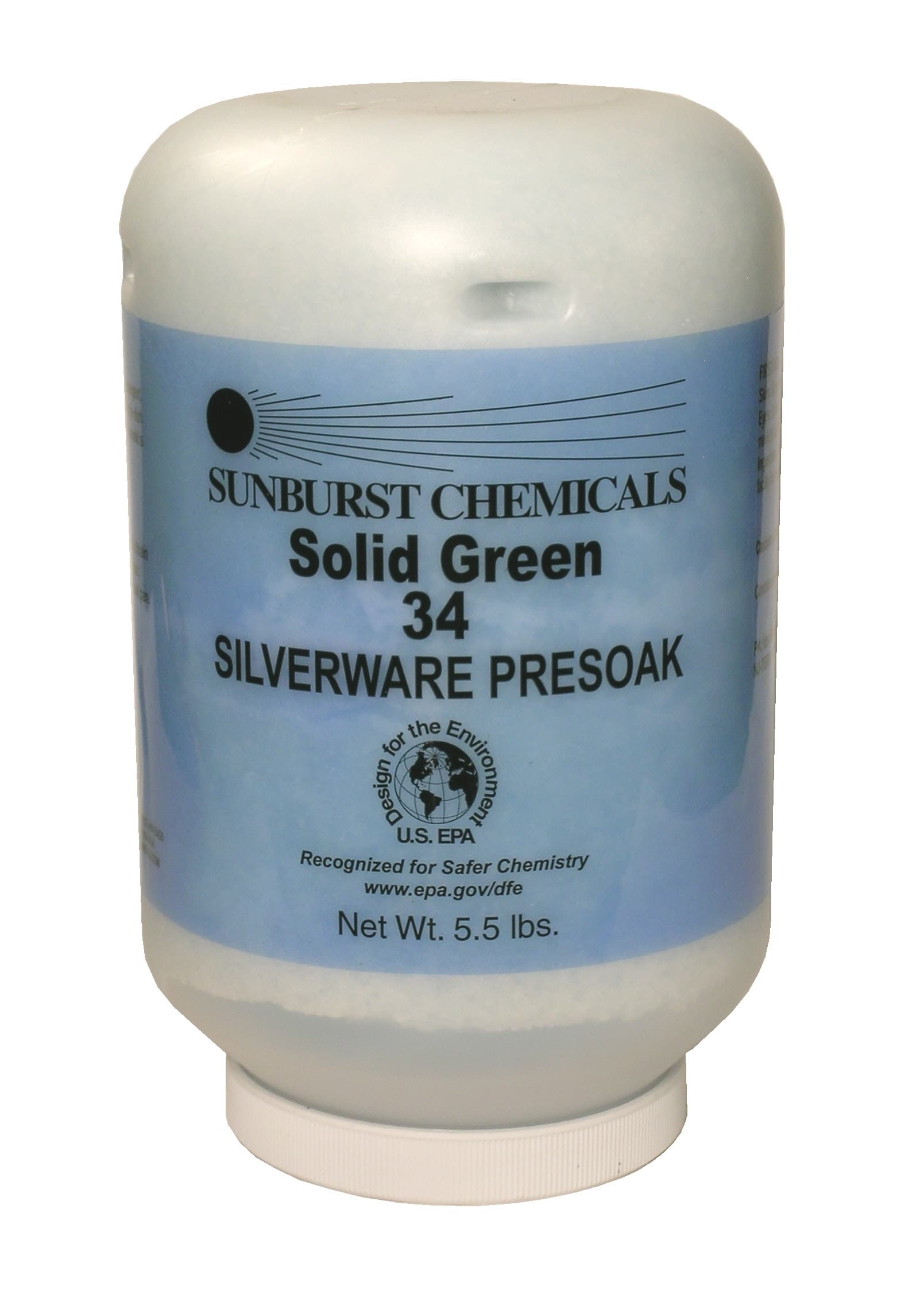 Solid Green 34 Silverware Presoak 5.5 LB Solid 1/Case