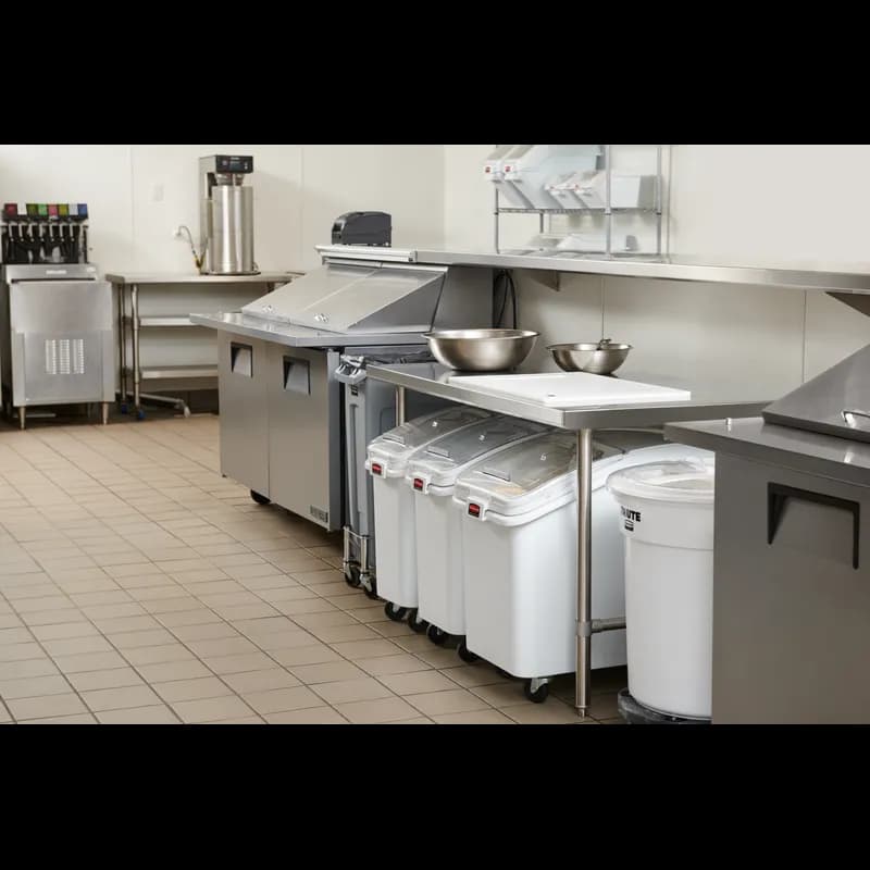 ProSave® Ingredient Bin 29.25X13.13X28.00 IN 400 Cup White Rectangle PP PC With 32 OZ Scoop 1/Each
