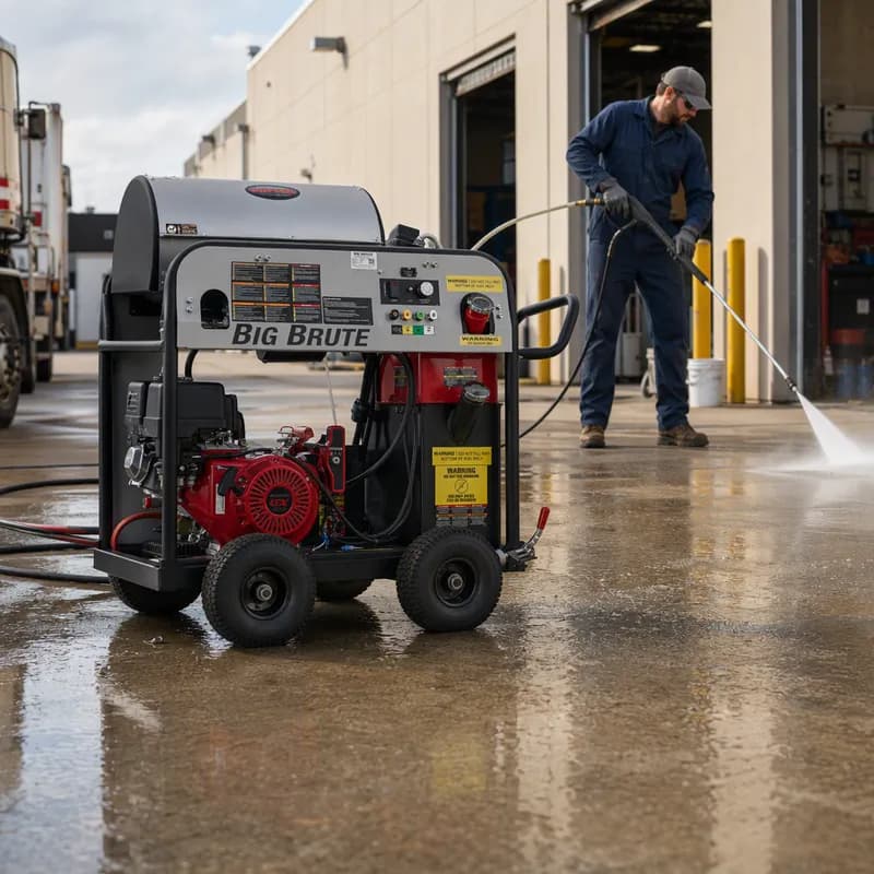 Big Brute Pressure Washer 41.75X31.25X45.25 IN 4000 PSI Hot Water Gas 1/Each